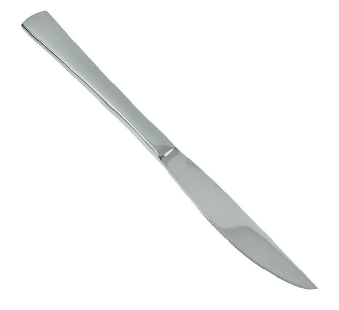 Cubertería - Serie 600, cuchillo para carne (18/10)