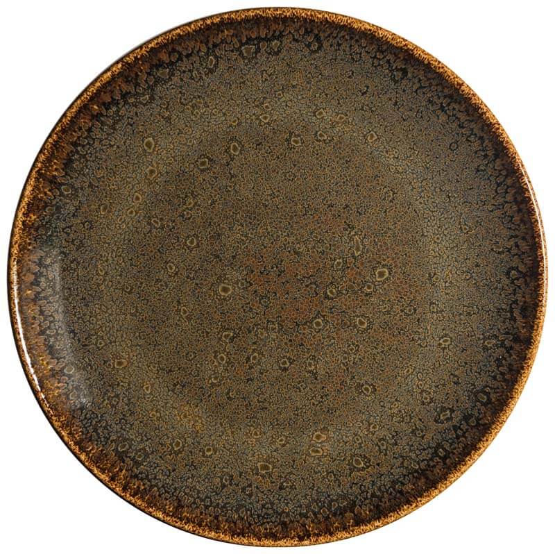 Bonna Ore Tierra Plato gourmet plano 30 cm marrón - 6 ud