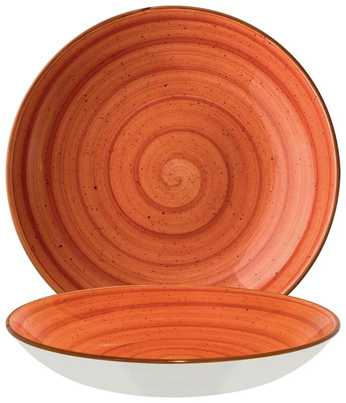 Bonna Aura Terracotta Bloom Plato hondo 23 cm naranja - 6 ud