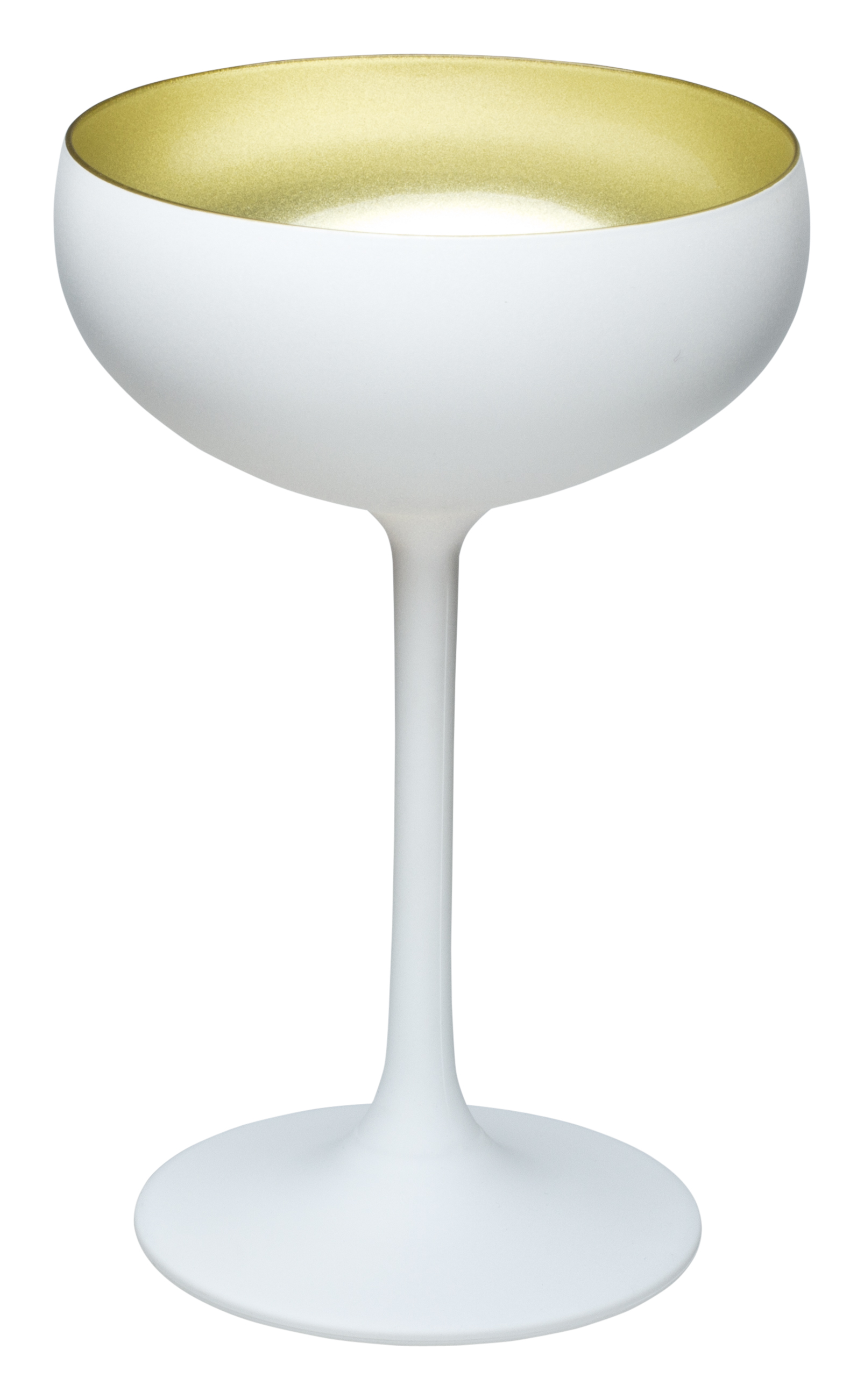 Copa de cóctel, blanco mate/dorado, Elements Stölzle - 230 ml