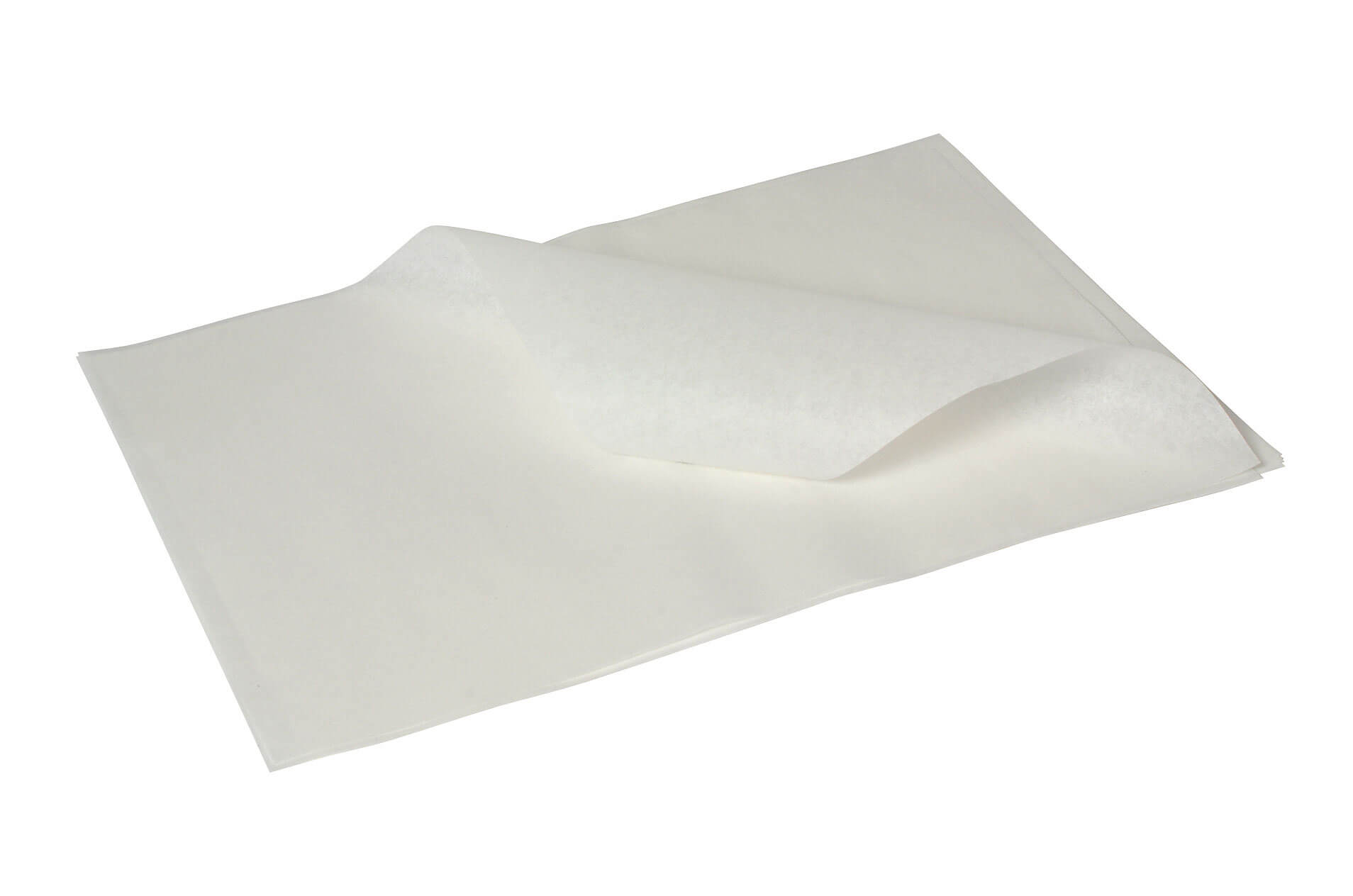 Papel de embalaje resistente a la grasa, blanco - 25 x 20 cm (1000 uds)