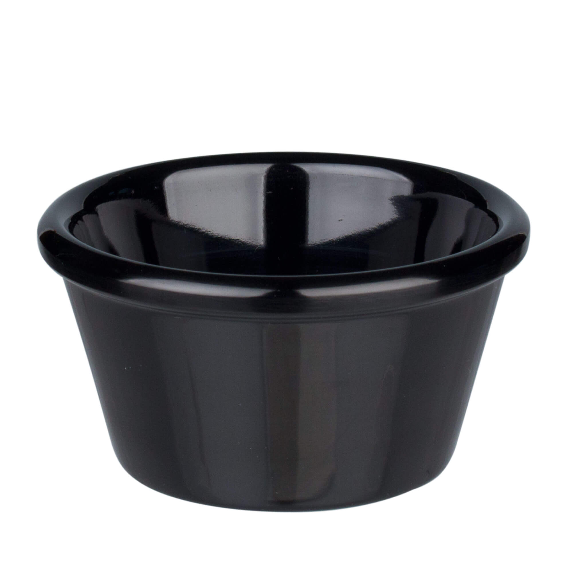 Cuenco para salsa de melamina, negro - 60 ml