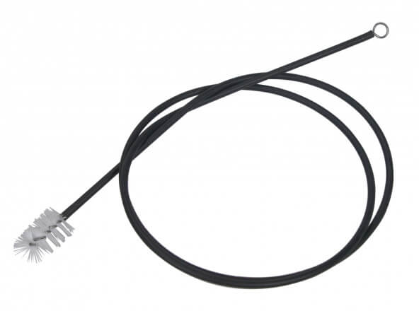 Cepillo para canaleta de goteo flexible negro/blanco