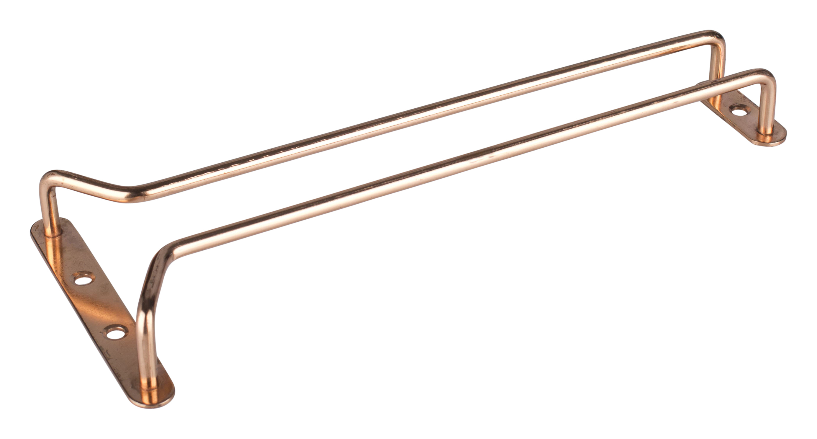 Riel para copas color cobre - diferentes longitudes