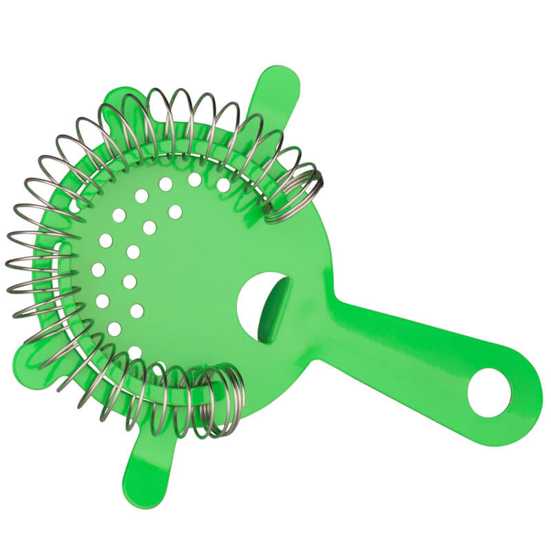 Colador de bar, verde neón - acero inoxidable (8 cm)