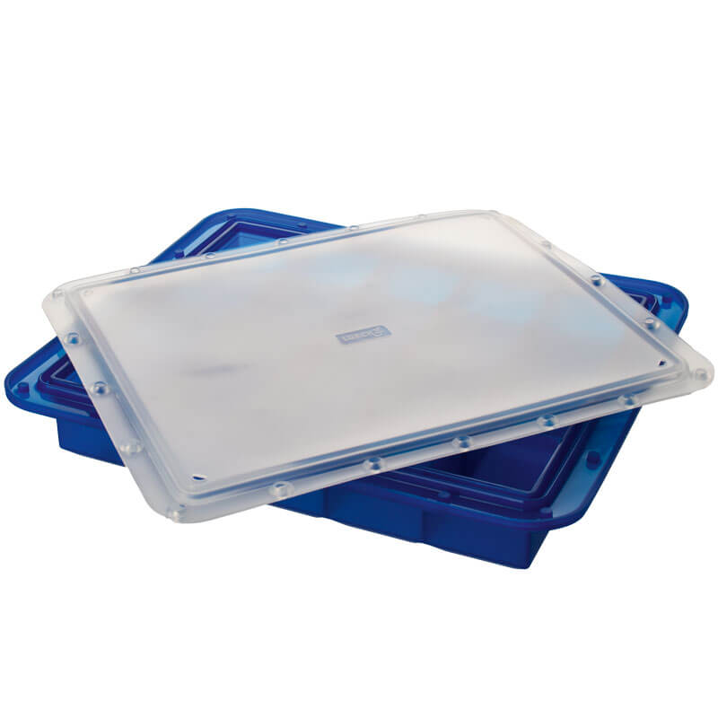 Cupitera de hielo Arctic con tapa, silicona platino, Lurch - 4 cm