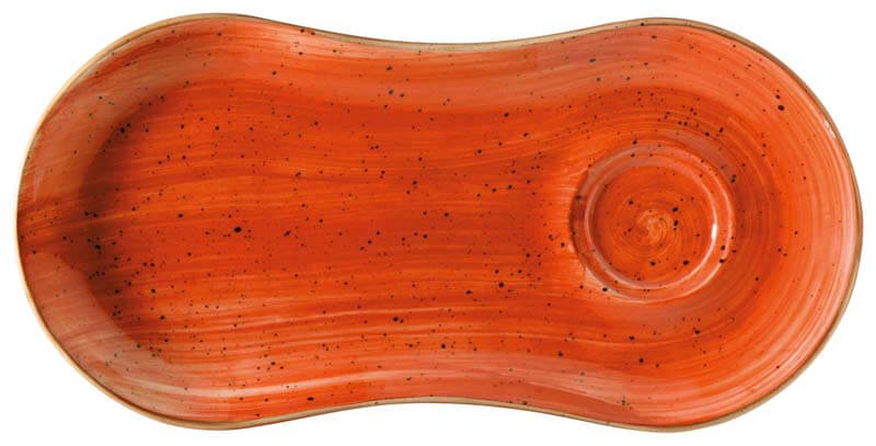 Bonna Aura Terracotta Bandeja gourmet 25 x 12 cm naranja - 12 ud