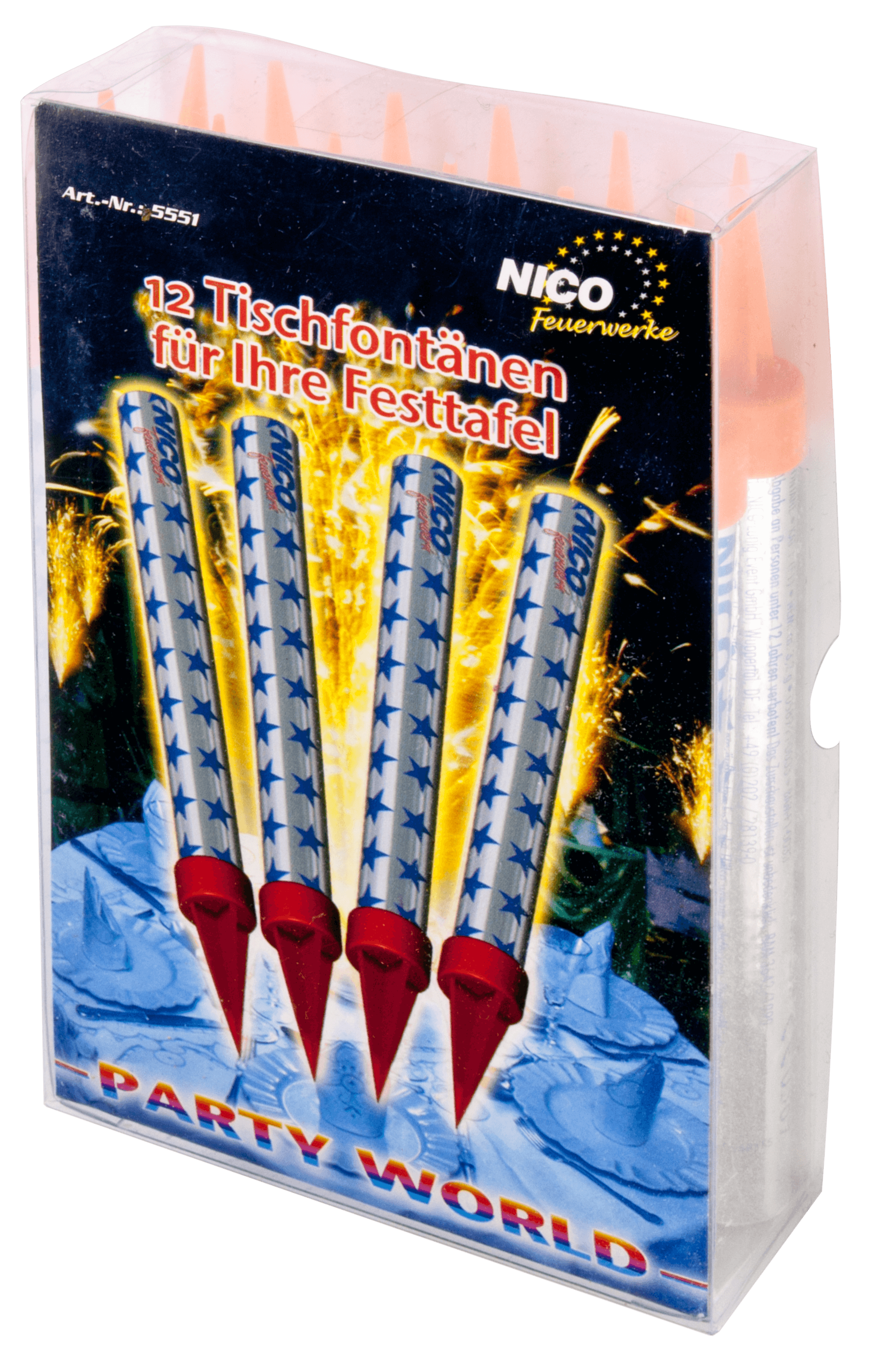 Bengalas mágicas Nico - aprox. 50 segundos (100 uds)
