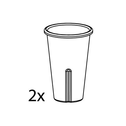 54100 - Santos #54 - 2 vasos mezcladores