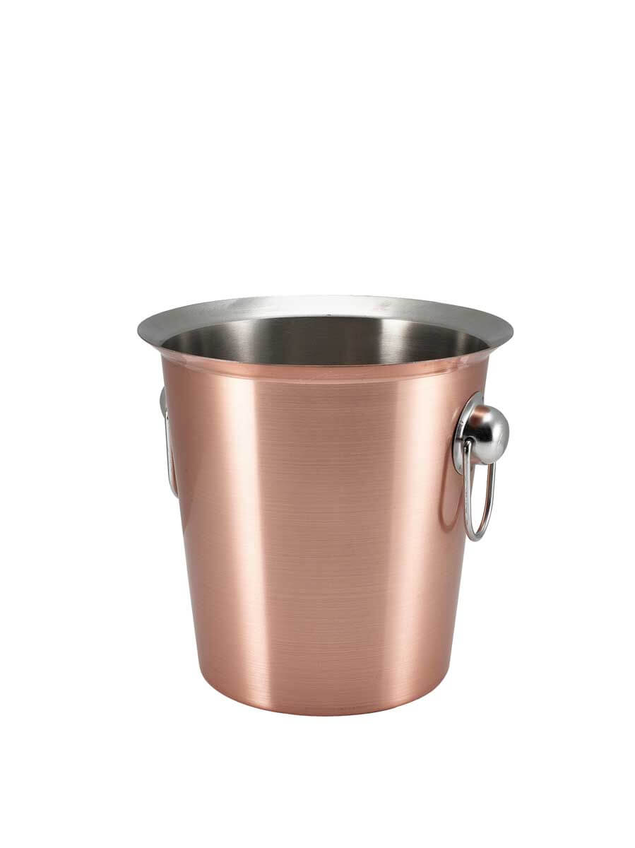 Enfriador de botellas, acero inoxidable, color cobre - 20 cm