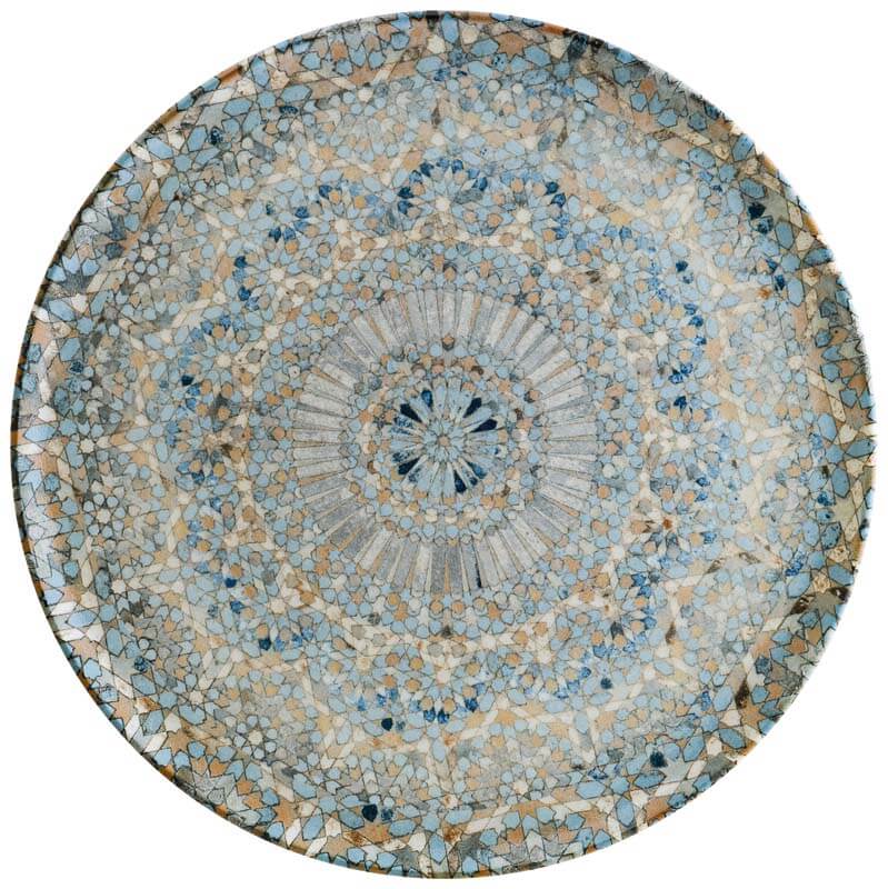 Bonna Luca Mosaic Platos para pizza gourmet 32 cm multicolor - 6 ud