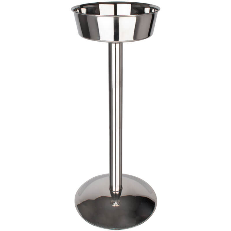 Soporte para enfriador de botellas/enfriador de vino, acero inoxidable - de altura media