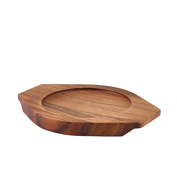 Posavasos para fuente redonda, madera de acacia (6 uds.)