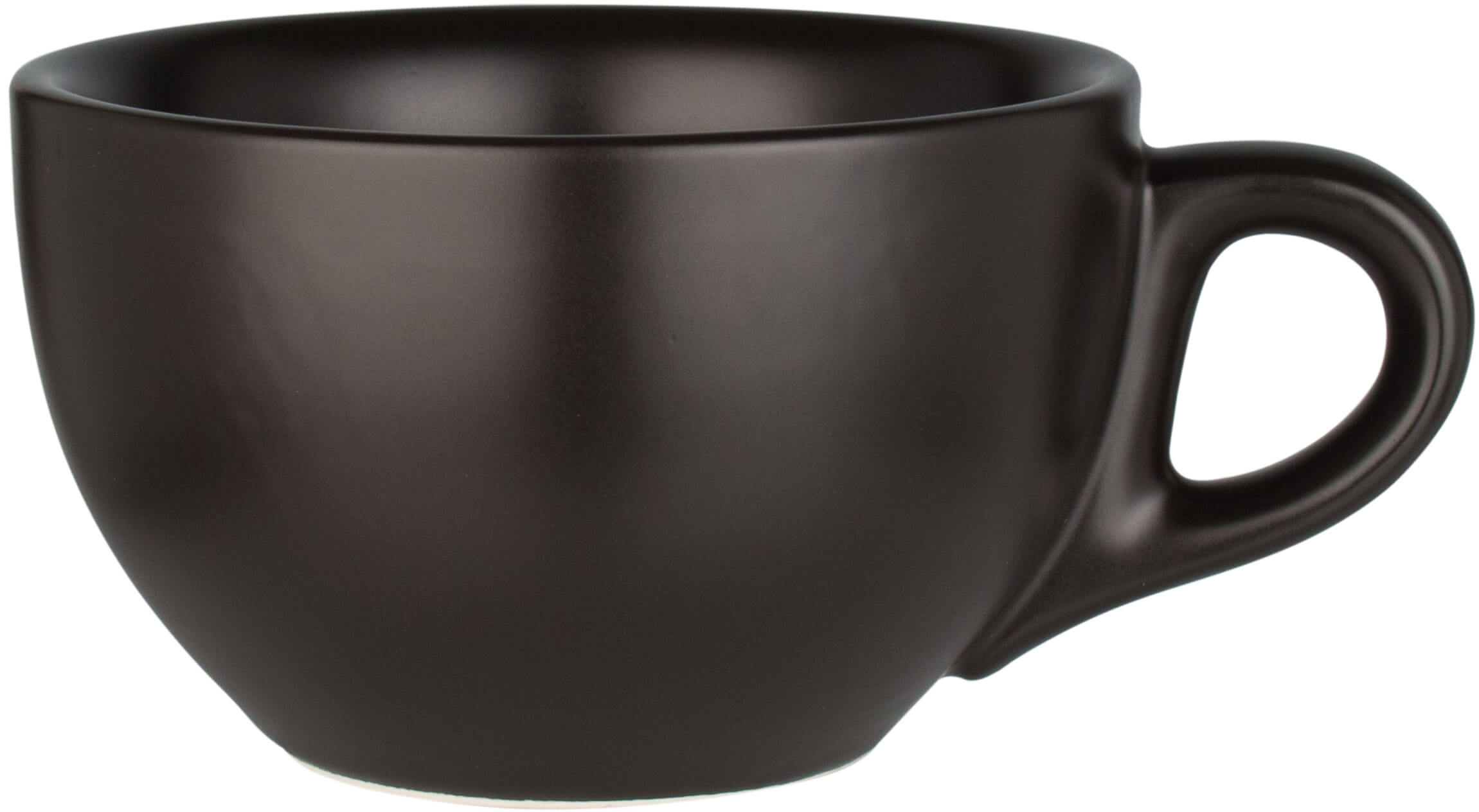 Taza de café Barista, porcelana negra - 260 ml (6 uds)