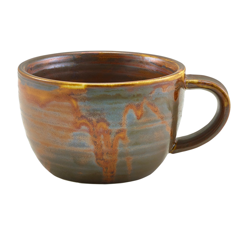 Taza de café Terra Rustic Copper – 285 ml (6 uds)