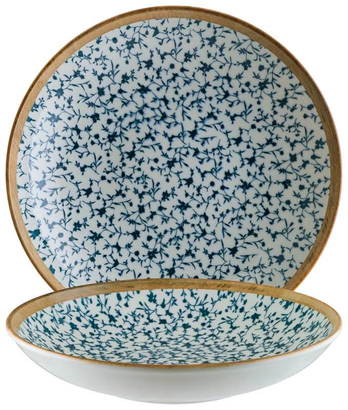 Bonna Calif Bloom Plato hondo 23 cm azul - 6 ud