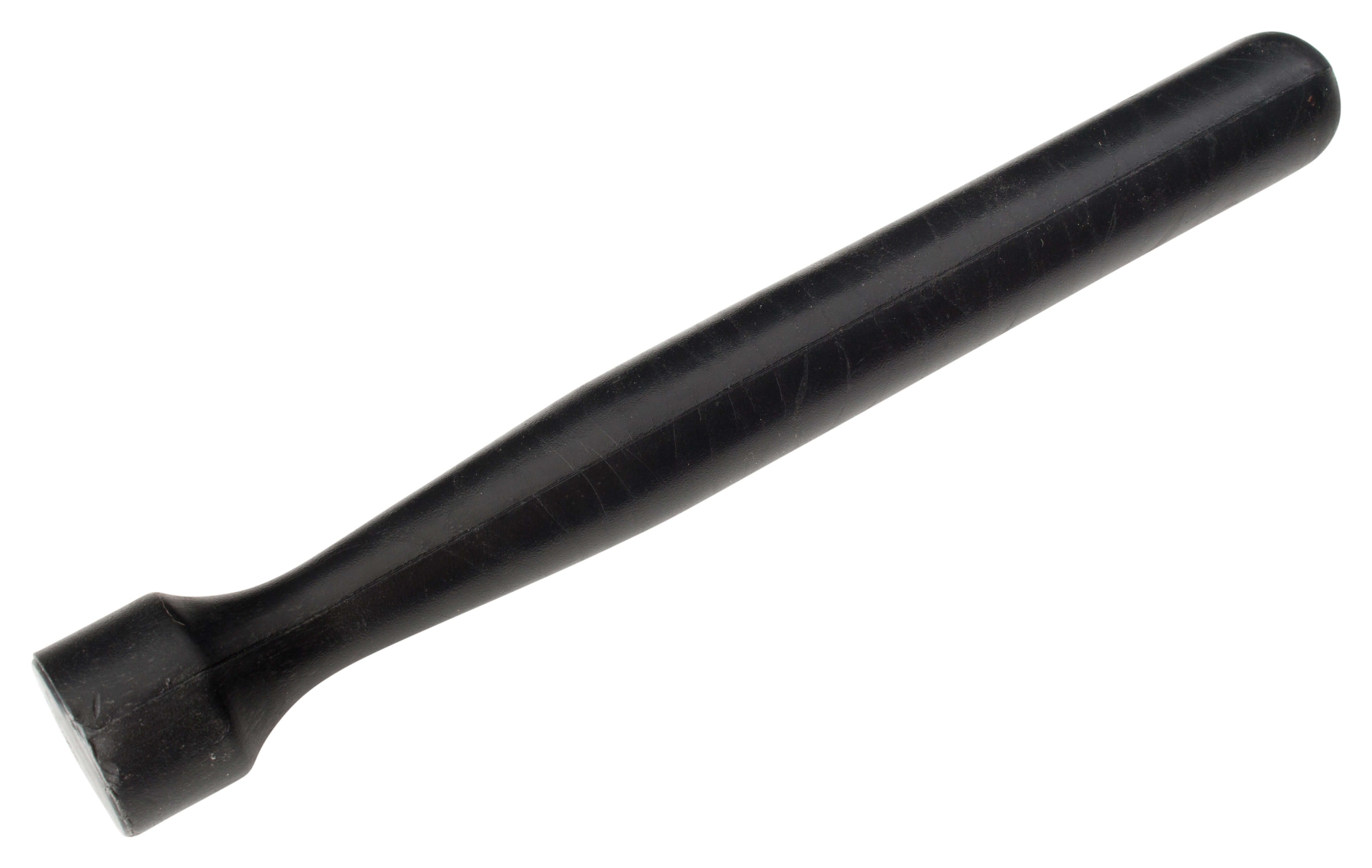 Machacador, plástico, extremo plano - negro (20 cm)