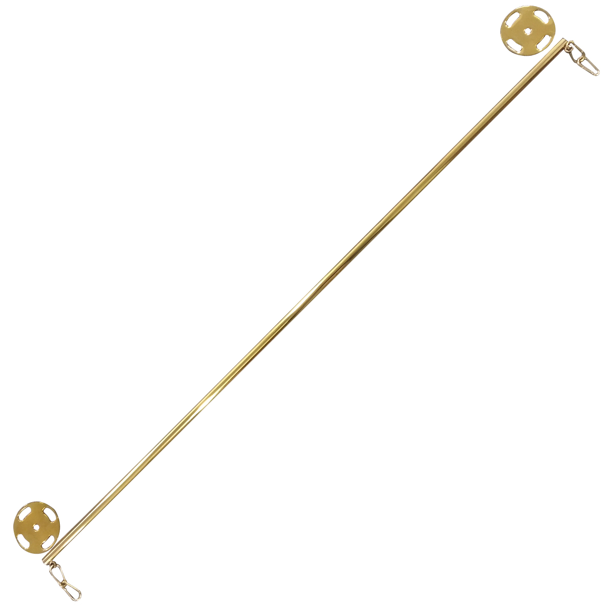 Barra de café (barra de 140 cm + placas anulares) Titanio dorado para pañuelos