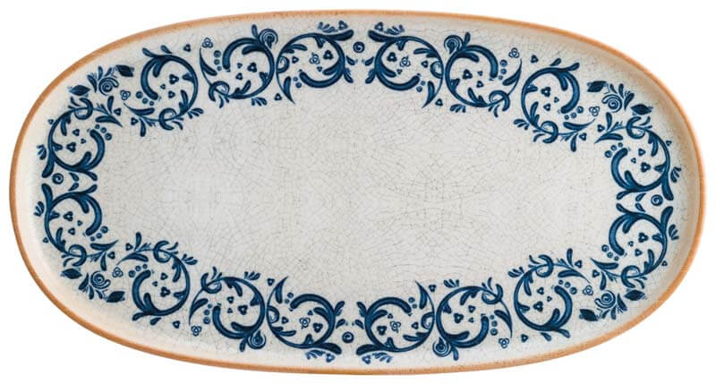 Bonna Viento Hygge Plato ovalado 30 x 16 cm azul - 6 ud