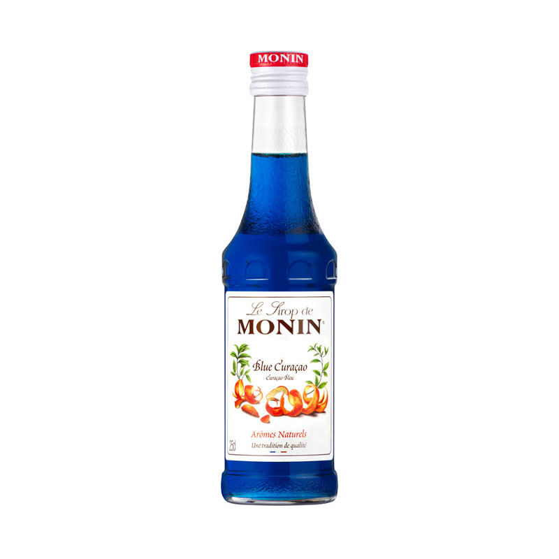 Blue Curacao - Sirope Monin botella pequeña (0,25 l)
