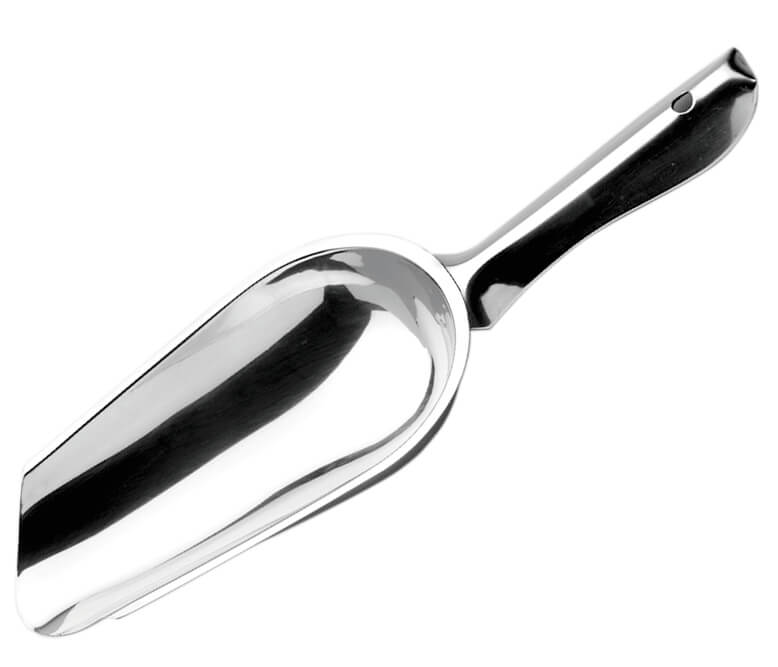 Pala para hielo - acero inoxidable, ligera