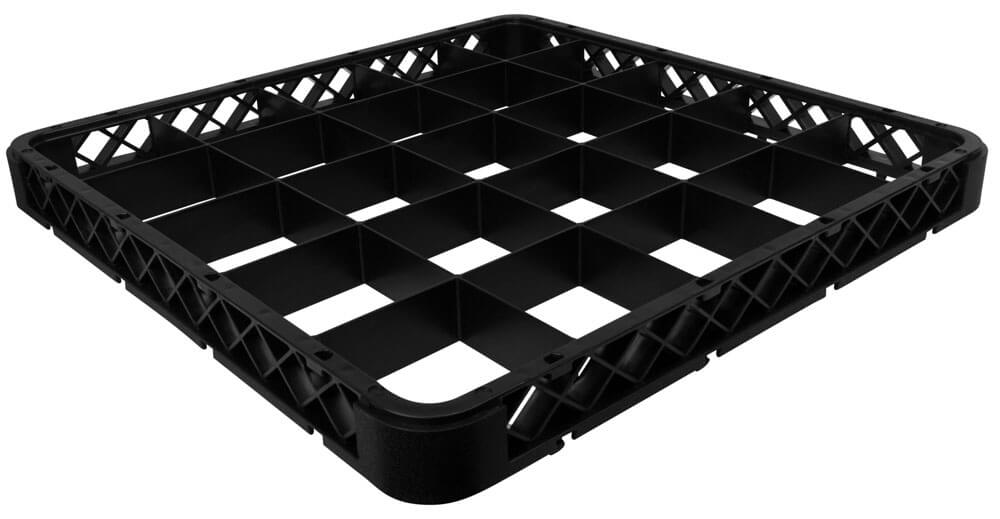 Suplemento para cesto de lavado de 25 compartimentos, negro - 50 x 50 x 4,5 cm