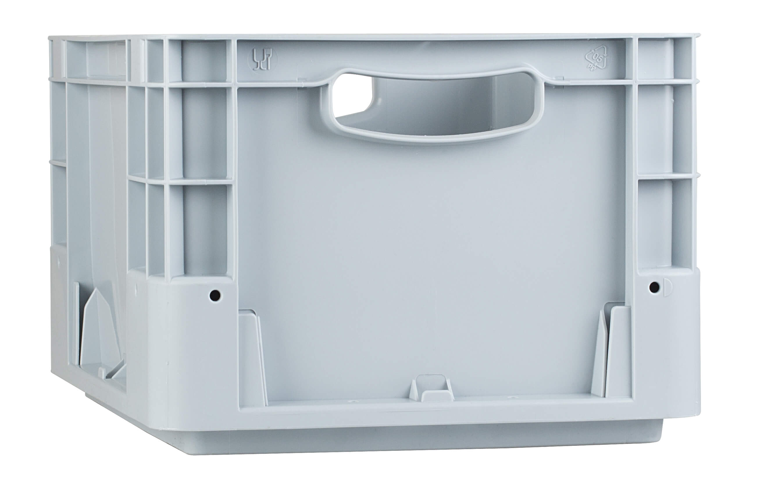 Caja de transporte, gris - Plástico