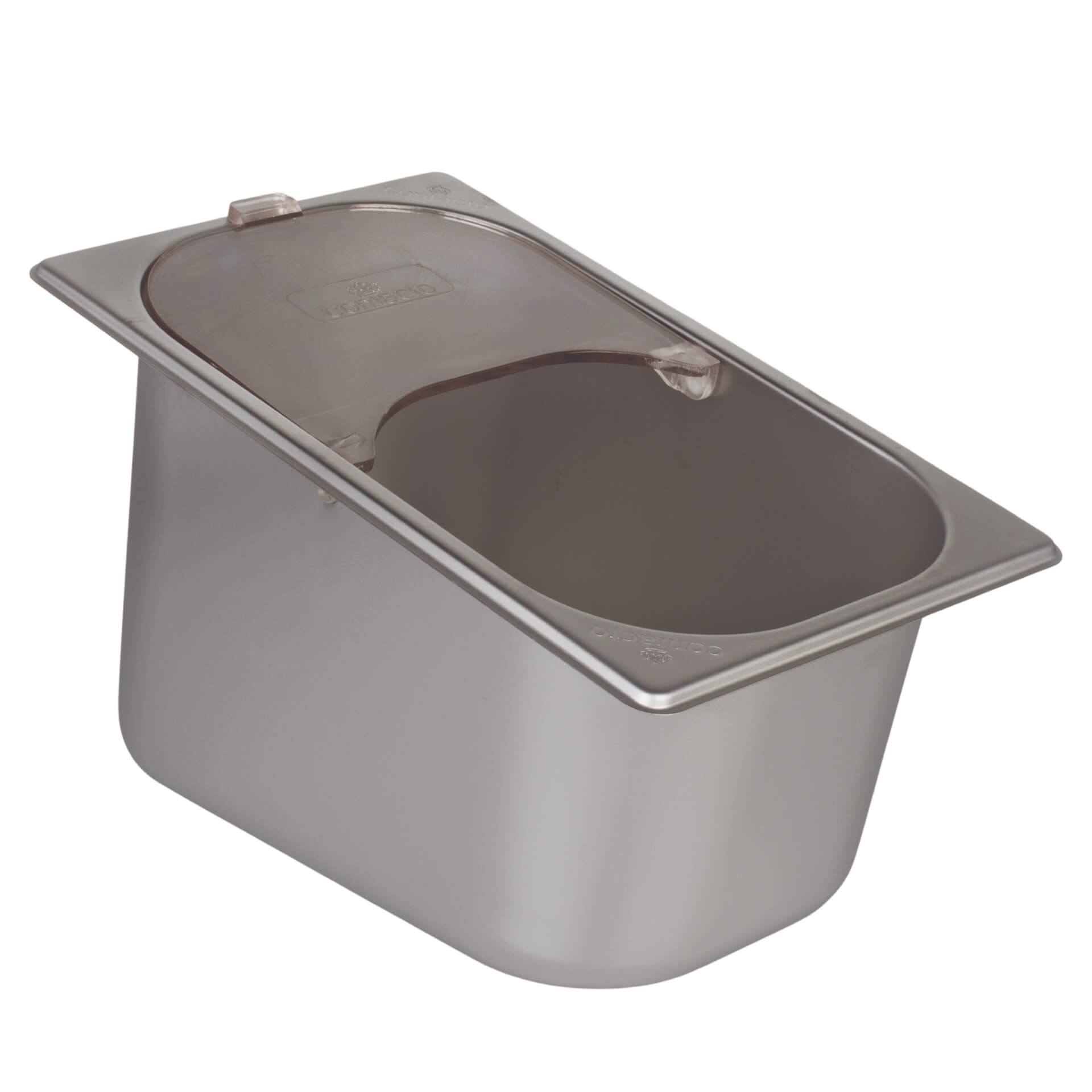 Cajón para cubiertos, acero inoxidable, con tapa abatible (GN 1/4)