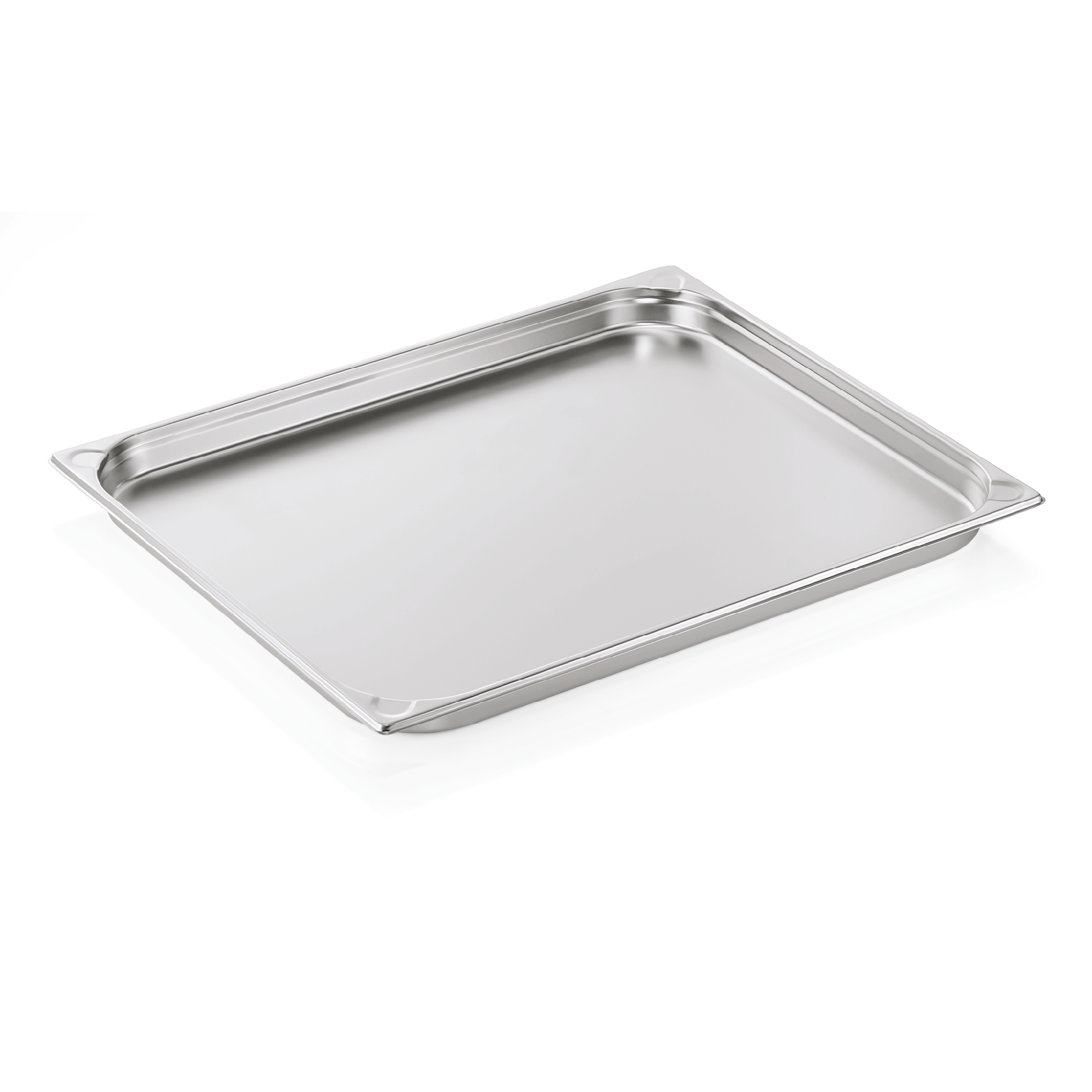 GN 2/1 Recipiente, esquinas en U, CNS - H 4 cm (serie GN CORE)