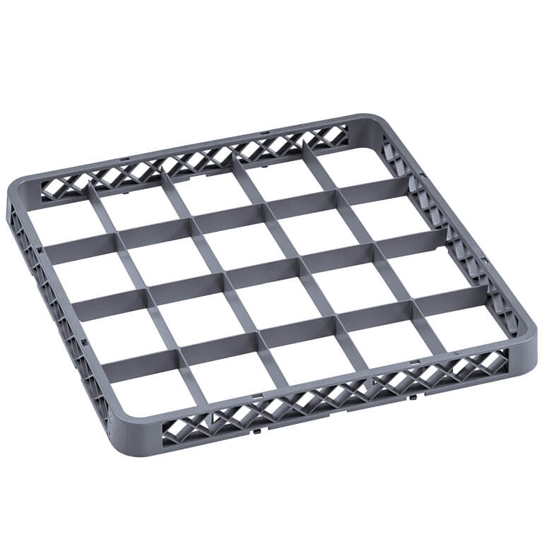 Suplemento para cesto de lavado de 20 compartimentos, gris (Rack 98) - 50 x 50 x 4,5 cm