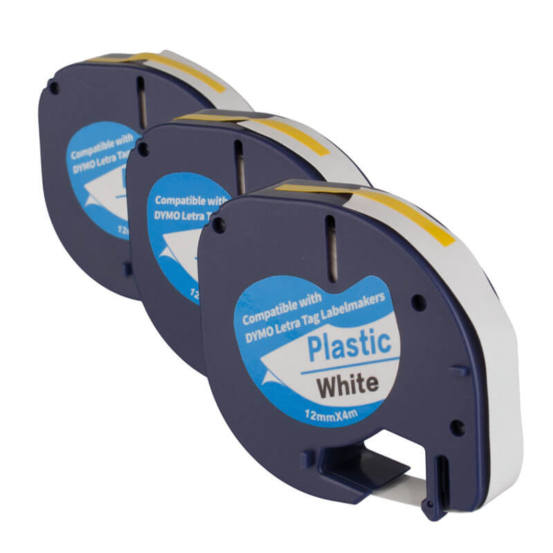 Cinta para etiquetas Dymo Letratag - 12 x 4 mm (3 uds)