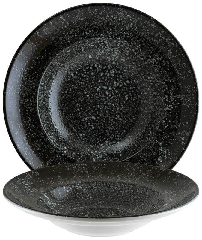 Bonna Cosmos Black Gourmet Plato para pasta 27 cm negro - 6 ud