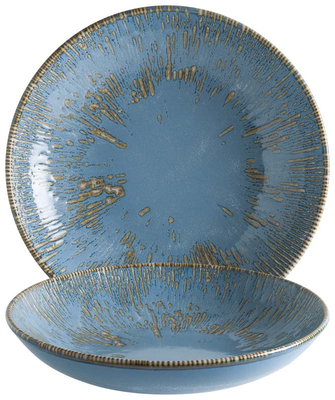 Bonna Snell Sky Bloom Plato hondo 23 cm azul - 6 ud