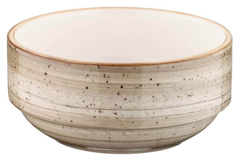 Bonna Aura Aura Terrain Banquet Bandeja apilable 12 cm, 35 cl, beige - 12 ud