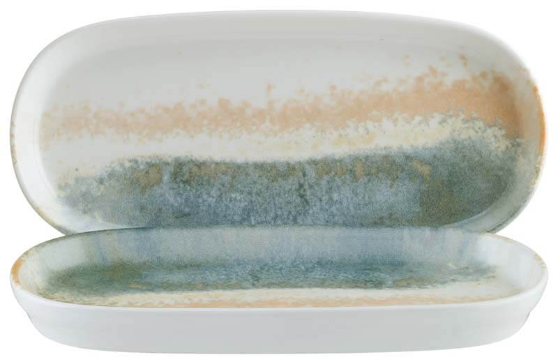 Bonna Fium Hygge Plato ovalado profundo 21 x 10 cm azul - 12 ud