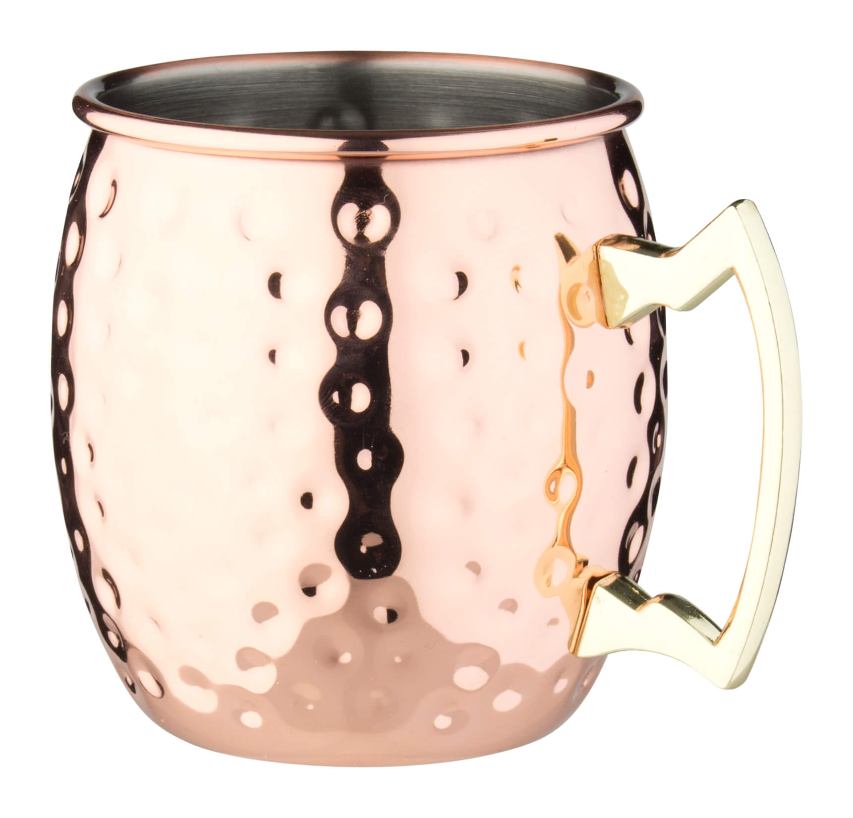 Taza de acero inoxidable «Moscow Mule», martillada, color cobre - 420 ml