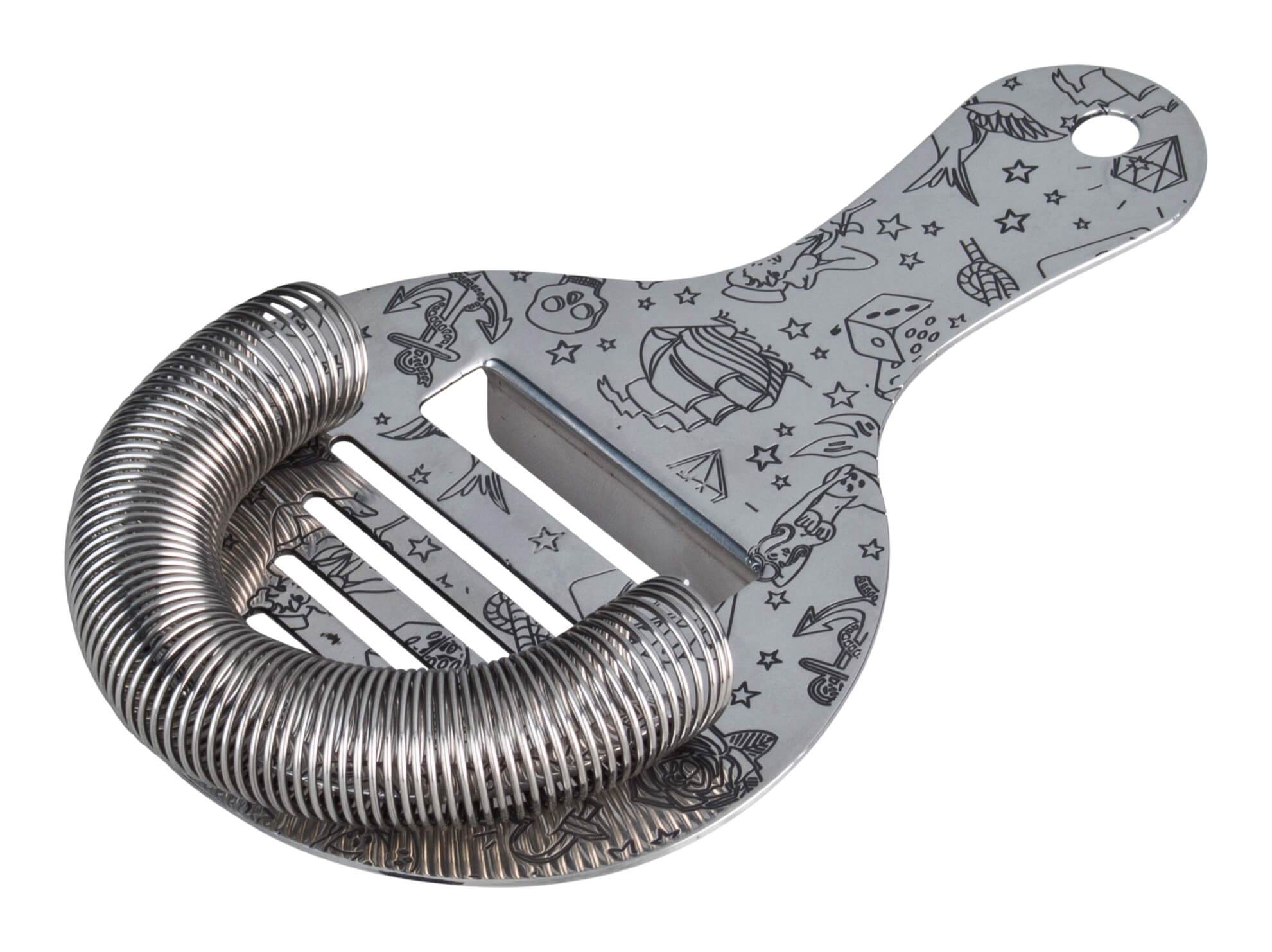 Colador Hawthorne Tattoo, Urban Bar - Acero inoxidable (10 cm)