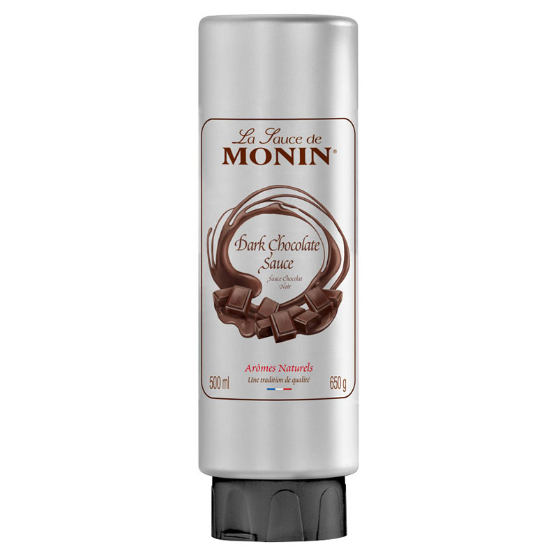 Salsa de chocolate negro - Monin (500 ml)