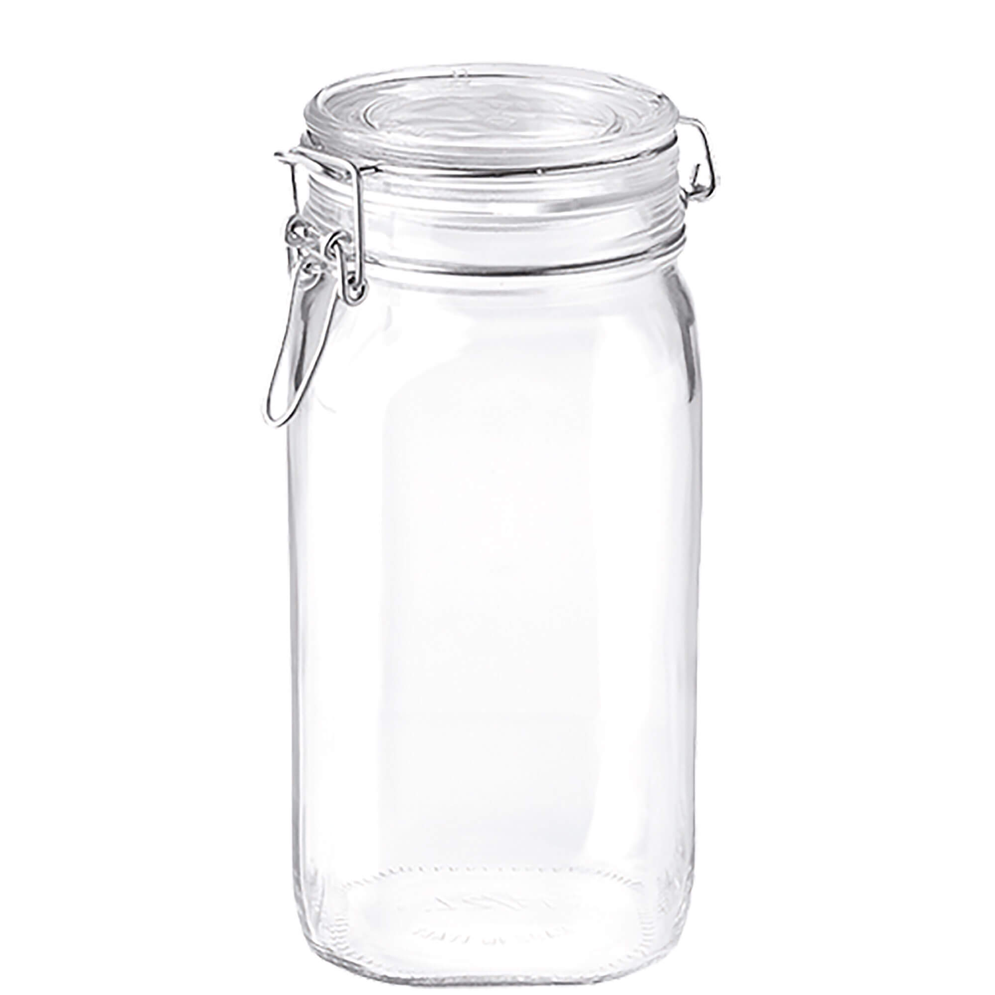 Tarro con tapa metálica / Tarro para conservas Fido angular - 1500 ml