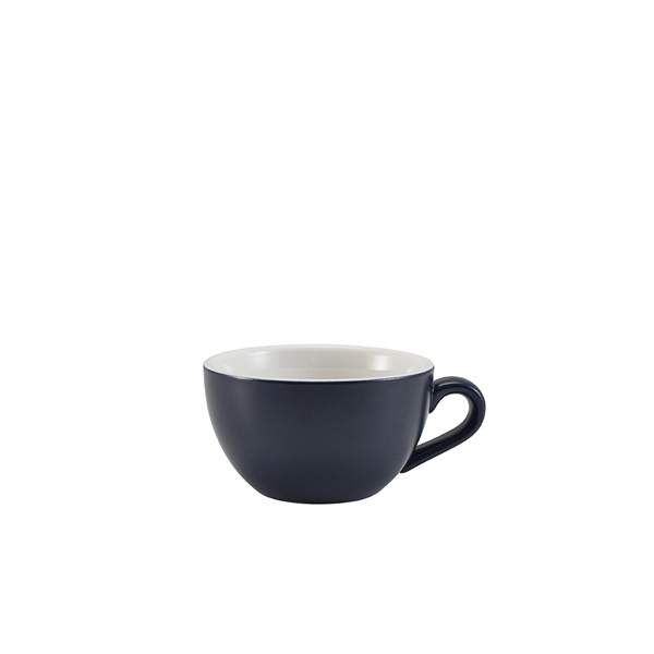 Taza de capuchino de porcelana azul mate – 175 ml (6 uds)