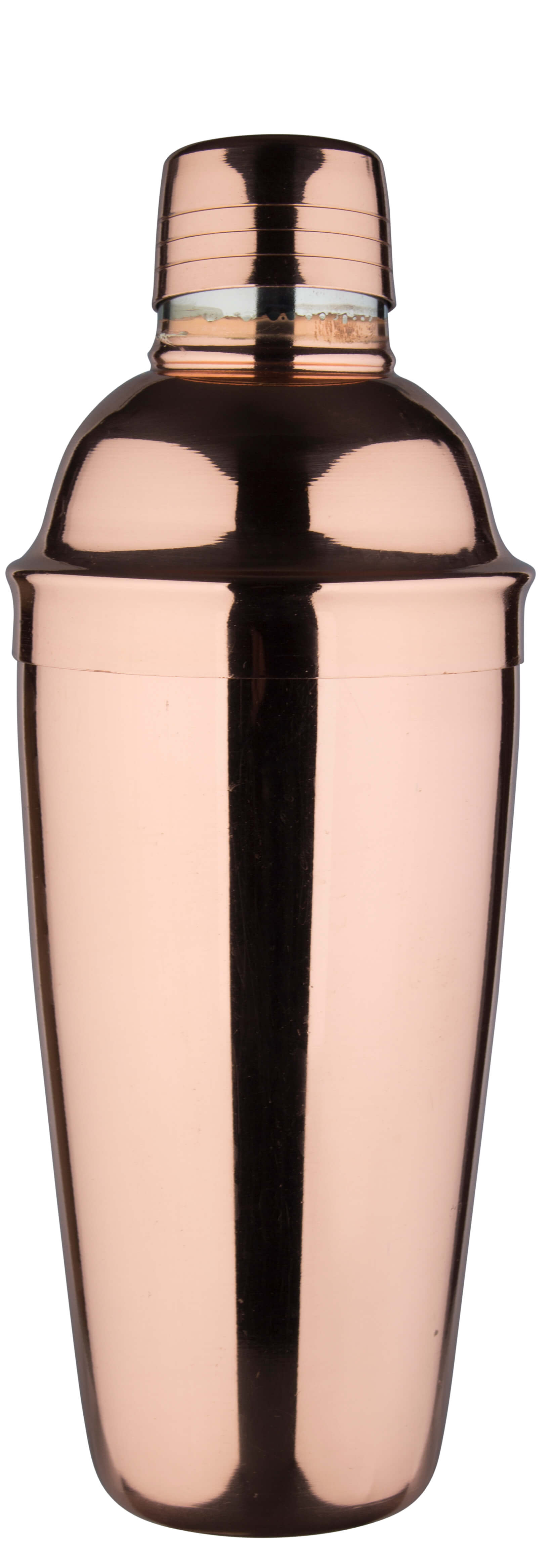 Coctelera, acero inoxidable color cobre, tres piezas, 700 ml - Producto de segunda mano