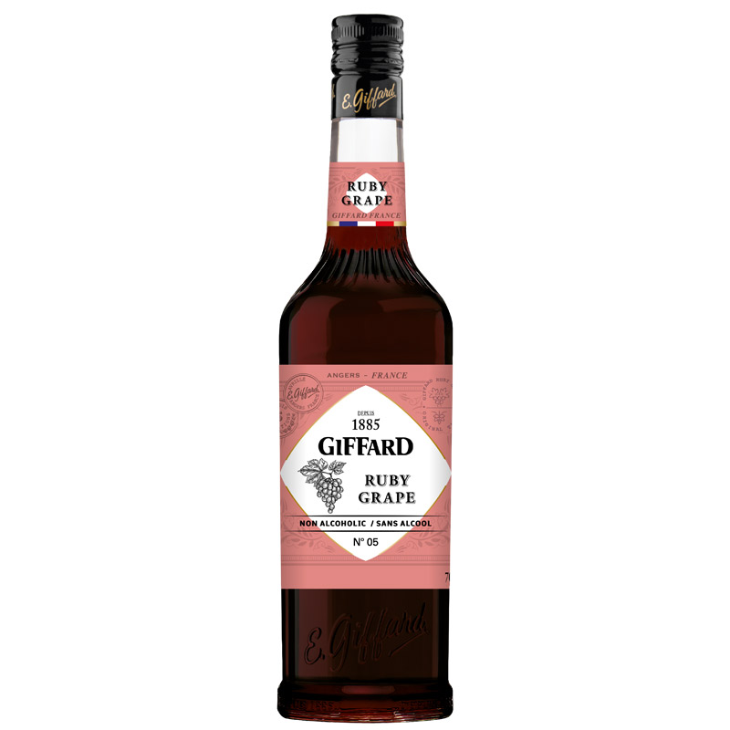 Ruby Grape - Base para cócteles sin alcohol Giffard (0,7 l)