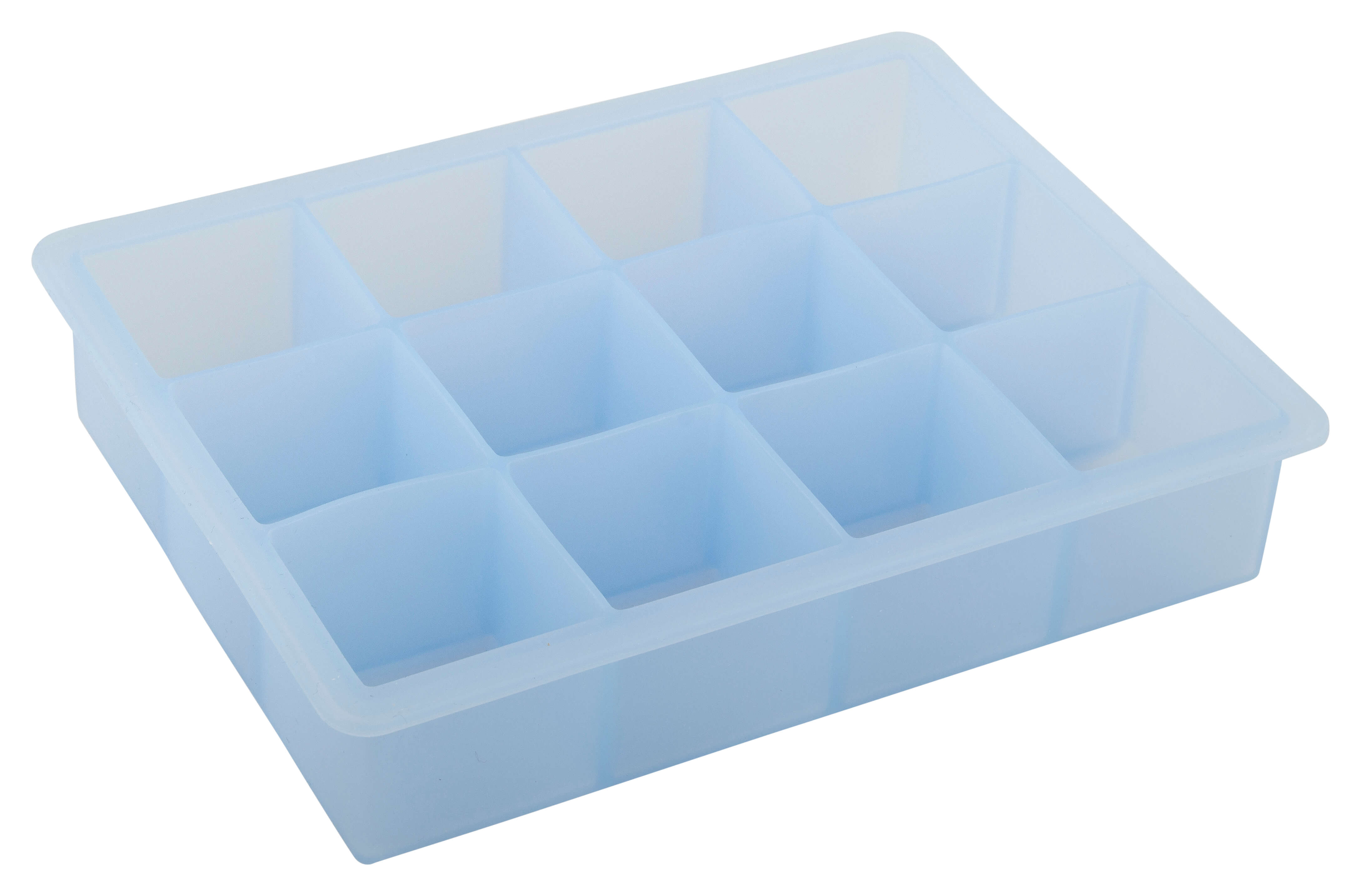 Cupitera de hielo Cubes, 12 cubitos, Lurch - Silicona platino (4 cm)