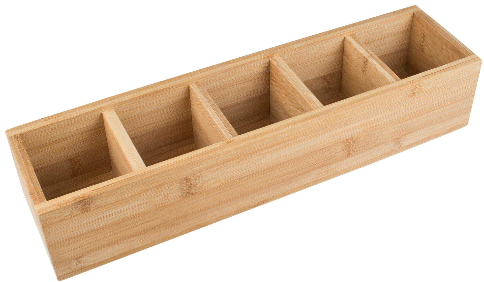 Caja de bambú con compartimentos - 39 x 10 x 8 cm