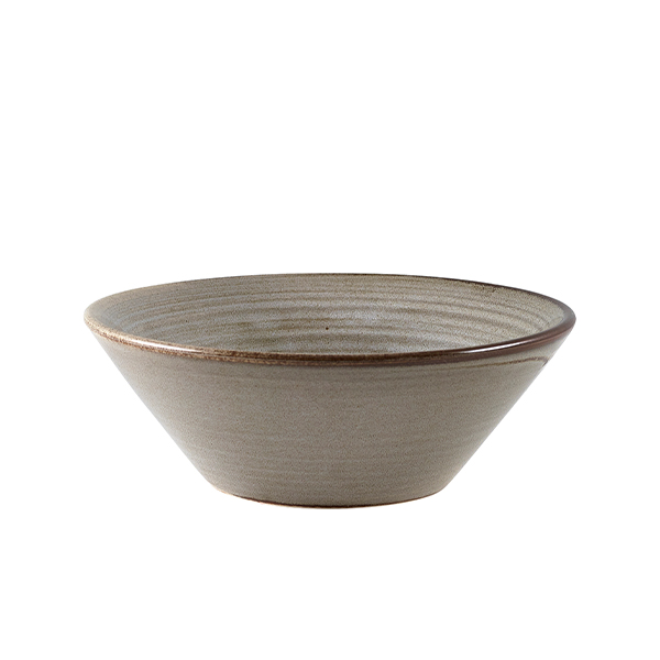 Cuenco cónico Terra Smoke Grey – 14 cm (6 uds)