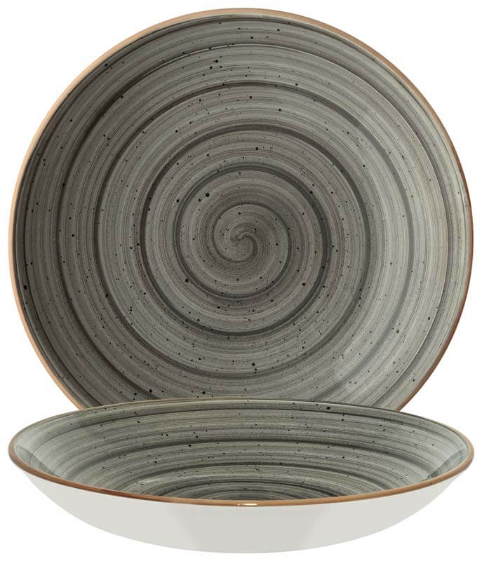 Bonna Aura Space Bloom Plato hondo 23 cm gris - 6 ud