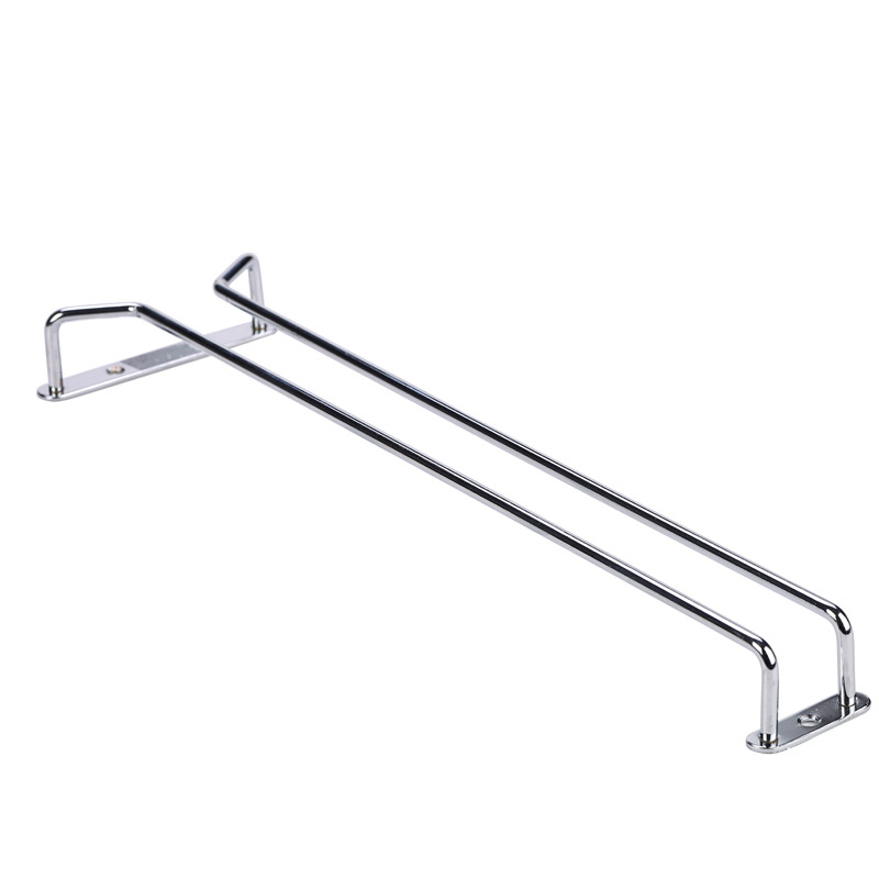 Riel para copas, cromado - 25 cm