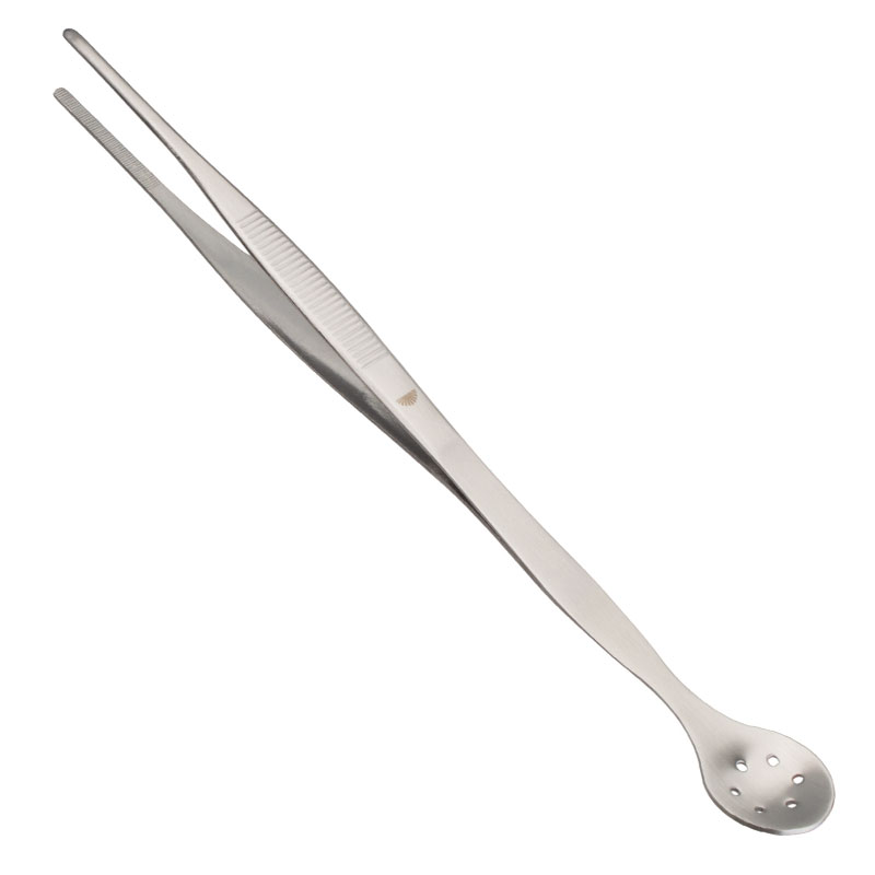 Pinzas con cuchara, acero inoxidable, Ginza - 27 cm