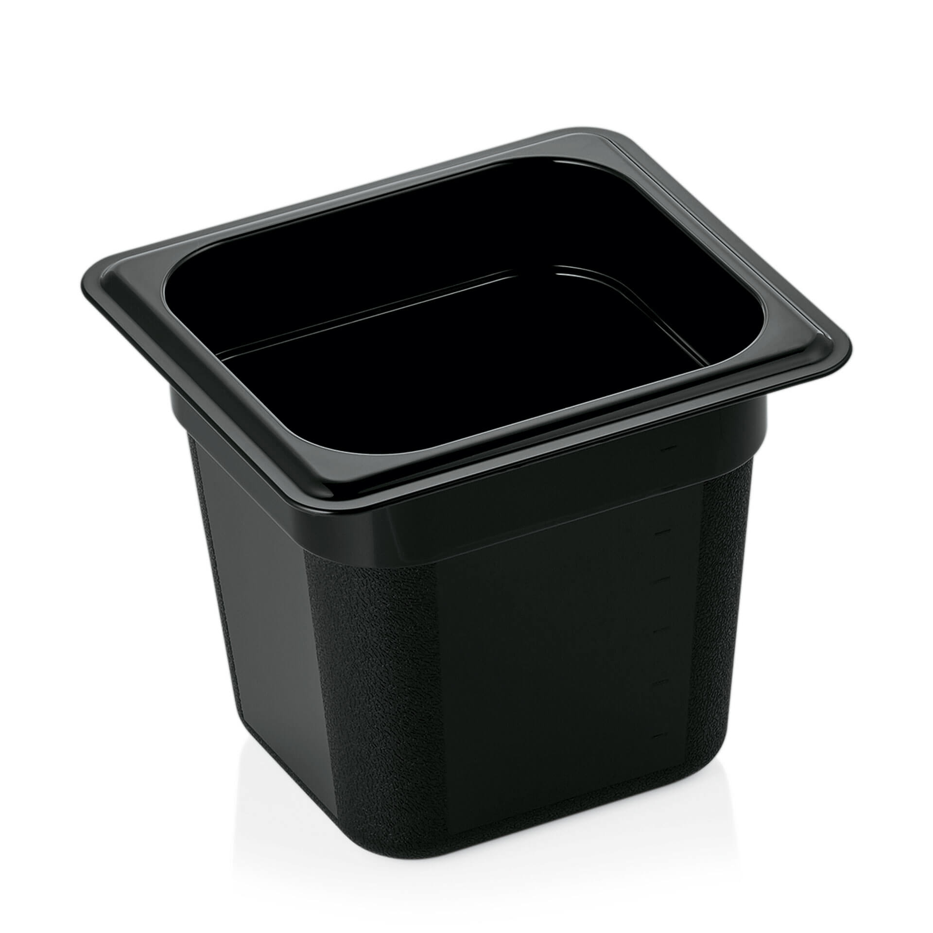 Recipiente Gastronorm GN 1/6, 150 mm de profundidad, PC negro (serie GN 96)