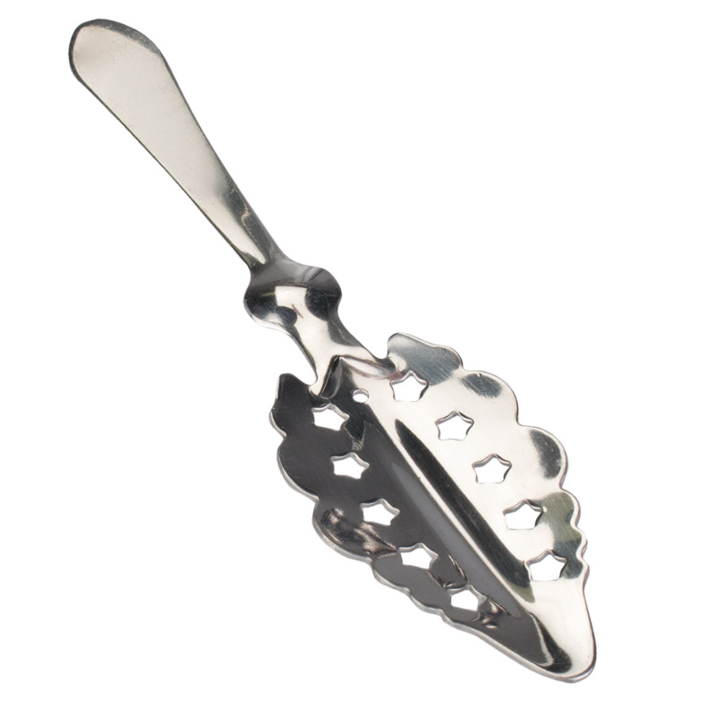 Cuchara para absenta con dientes redondeados / Cuchara para ponche caliente